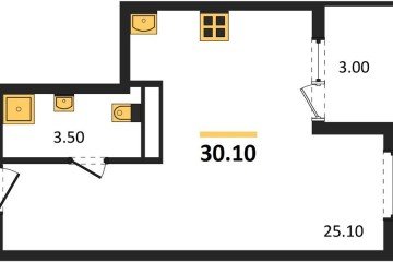 Фото №1: Студия 30 м² - Краснодар, мкр. Карасунский внутригородской округ, ул. Виктора Казанцева