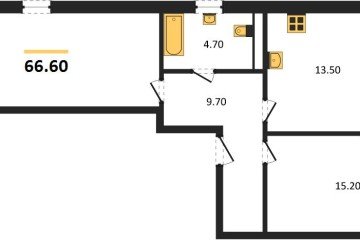 Фото №1: 2-комнатная квартира 66 м² - Краснодар, мкр. Карасунский внутригородской округ, 