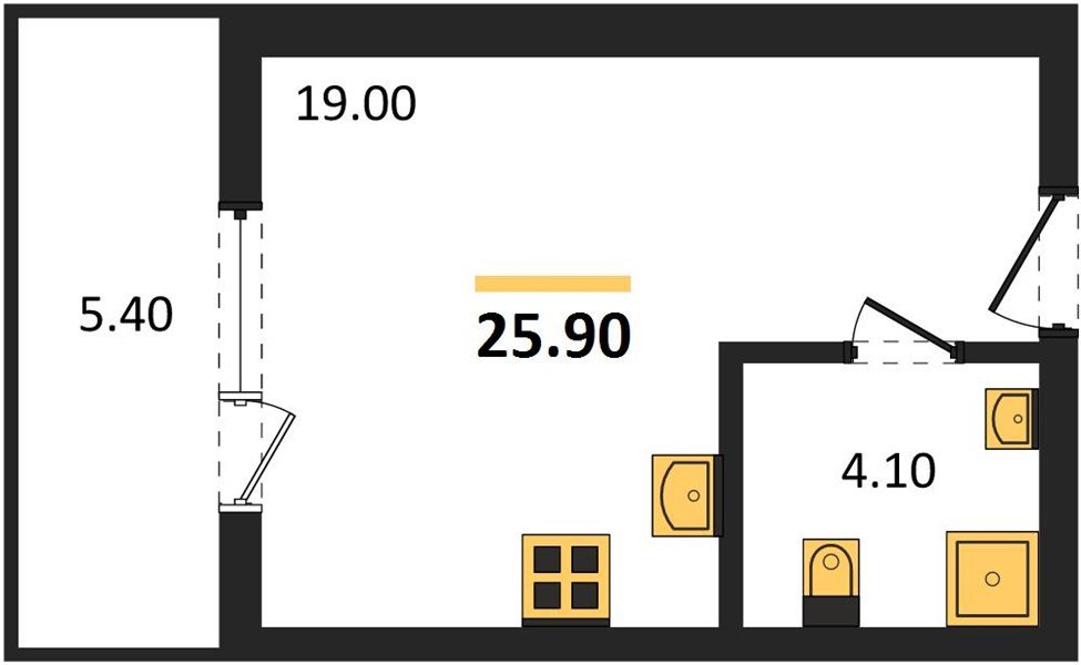 Фото №1: Студия 25 м² - Краснодар, мкр. Карасунский внутригородской округ