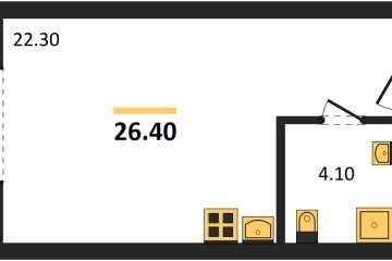 Фото №1: Студия 26 м² - Краснодар, мкр. Карасунский внутригородской округ, 