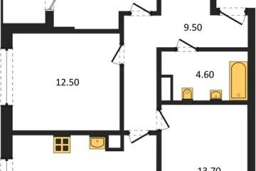 Фото №1: 3-комнатная квартира 74 м² - Краснодар, мкр. Карасунский внутригородской округ, 