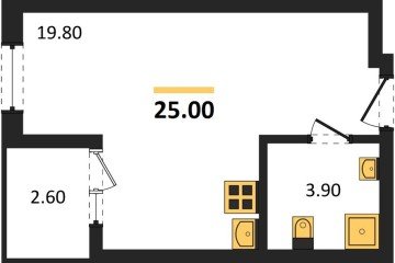 Фото №1: Студия 25 м² - Краснодар, мкр. Карасунский внутригородской округ, 
