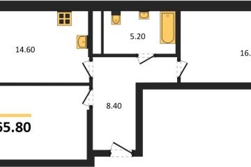 Фото №1: 2-комнатная квартира 67 м² - Краснодар, мкр. ЖК Первое Место, 