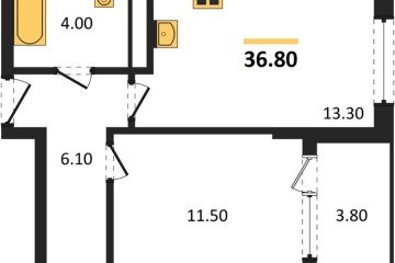 Фото №1: 1-комнатная квартира 36 м² - Краснодар, мкр. Карасунский внутригородской округ, 