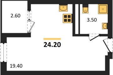 Фото №1: Студия 24 м² - Краснодар, мкр. Карасунский внутригородской округ, 