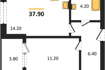 Фото №1: 1-комнатная квартира 37 м² - Краснодар, мкр. Карасунский внутригородской округ, 