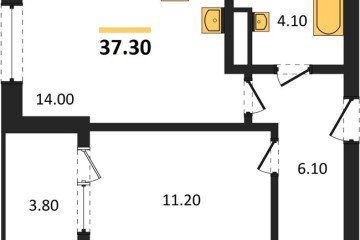 Фото №1: 1-комнатная квартира 37 м² - Краснодар, мкр. Карасунский внутригородской округ, 