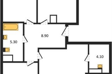 Фото №1: 3-комнатная квартира 103 м² - Краснодар, мкр. ЖК Первое Место, 