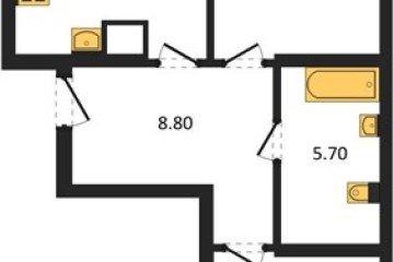 Фото №1: 2-комнатная квартира 60 м² - Краснодар, мкр. Карасунский внутригородской округ, 