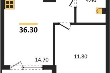 Фото №1: 1-комнатная квартира 36 м² - Краснодар, мкр. Карасунский внутригородской округ, 