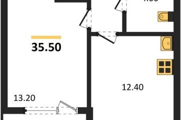 Фото №1: 1-комнатная квартира 35 м² - Краснодар, мкр. Карасунский внутригородской округ, 