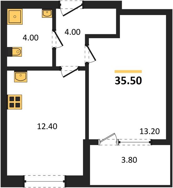 Фото №1: 1-комнатная квартира 35 м² - Краснодар, мкр. Карасунский внутригородской округ