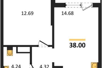 Фото №1: 1-комнатная квартира 37 м² - Краснодар, мкр. Прикубанский внутригородской округ, 