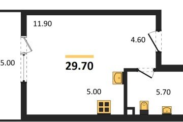 Фото №1: Студия 29 м² - Майкоп, мкр. ЖК Звезды, 