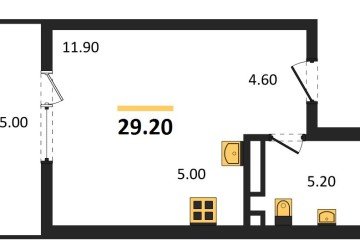 Фото №1: Студия 29 м² - Майкоп, мкр. ЖК Звезды, 