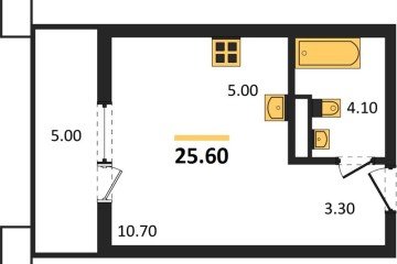 Фото №1: Студия 25 м² - Майкоп, мкр. ЖК Звезды, 
