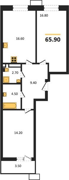 Фото №1: 2-комнатная квартира 65 м² - Майкоп