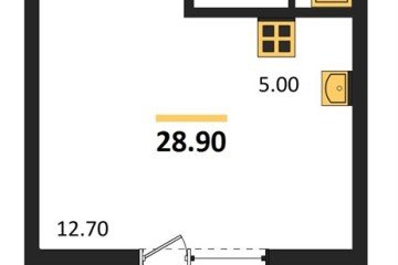 Фото №1: Студия 28 м² - Майкоп, мкр. ЖК Звезды, 