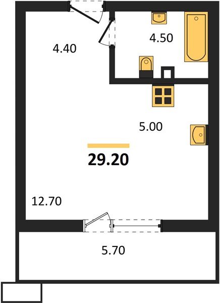 Фото №1: Студия 29 м² - Майкоп, мкр. ЖК Звезды