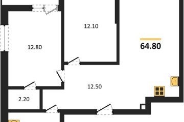 Фото №1: 2-комнатная квартира 64 м² - Майкоп, мкр. ЖК Звезды, 