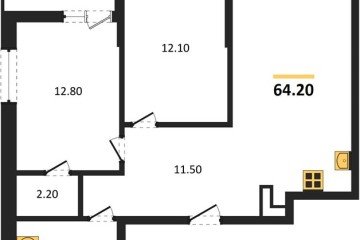 Фото №1: 2-комнатная квартира 64 м² - Майкоп, мкр. ЖК Звезды, 