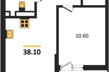 Фото №1: 1-комнатная квартира 38 м² - Майкоп, мкр. ЖК Звезды, 