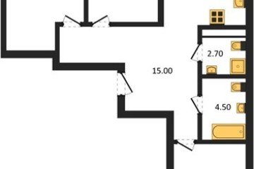 Фото №1: 3-комнатная квартира 87 м² - Майкоп, 
