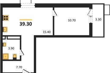 Фото №1: 1-комнатная квартира 39 м² - Майкоп, мкр. ЖК Звезды, 