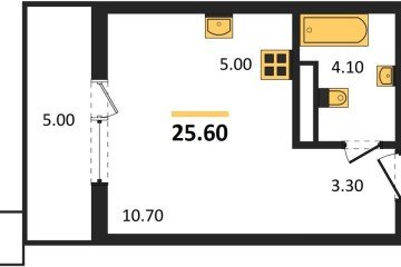 Фото №1: Студия 25 м² - Майкоп, мкр. ЖК Звезды, 