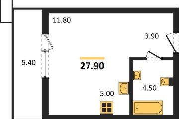 Фото №1: Студия 27 м² - Майкоп, мкр. ЖК Звезды, 