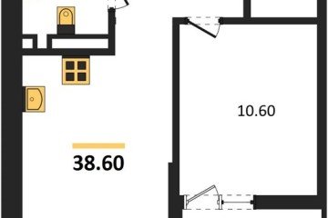 Фото №1: 1-комнатная квартира 38 м² - Майкоп, 