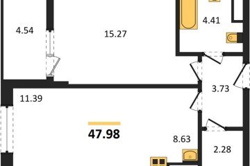 Фото №1: 1-комнатная квартира 47 м² - Майкоп, 