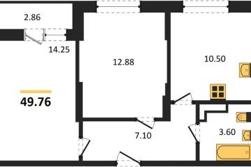 Фото №1: 2-комнатная квартира 49 м² - Краснодар, мкр. жилой комплекс Смородина, 