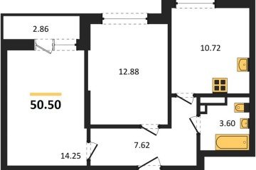 Фото №1: 2-комнатная квартира 50 м² - Краснодар, мкр. жилой комплекс Смородина, 