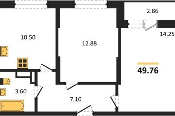 Фото №1: 2-комнатная квартира 49 м² - Краснодар, мкр. жилой комплекс Смородина, 