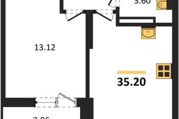 Фото №1: 1-комнатная квартира 35 м² - Краснодар, мкр. жилой комплекс Смородина, 
