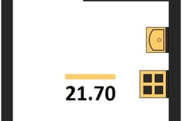 Фото №1: Студия 21 м² - Краснодар, мкр. Прикубанский внутригородской округ, 