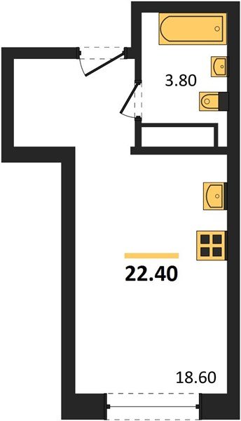Фото №1: Студия 22 м² - Краснодар, Догма Парк, мкр. Прикубанский внутригородской округ