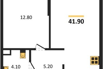 Фото №1: 1-комнатная квартира 41 м² - Краснодар, мкр. Прикубанский внутригородской округ, 