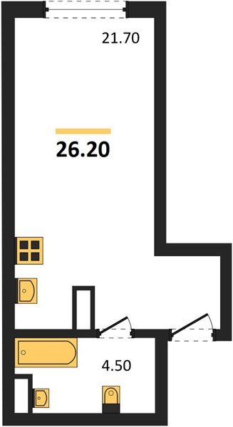 Фото №1: Студия 26 м² - Краснодар, Догма Парк