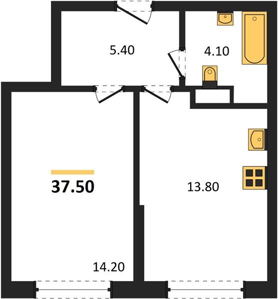 Фото №1: 1-комнатная квартира 37 м² - Краснодар, Догма Парк, мкр. Прикубанский внутригородской округ
