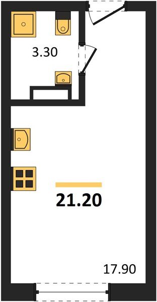 Фото №1: Студия 21 м² - Краснодар, Догма Парк