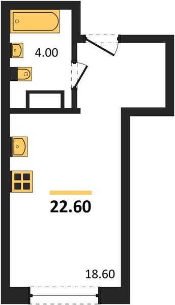 Фото №1: Студия 22 м² - Краснодар, Догма Парк, 