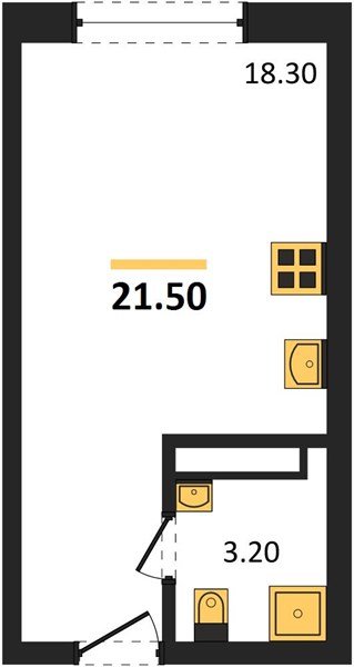 Фото №1: Студия 21 м² - Краснодар, Догма Парк, мкр. Прикубанский внутригородской округ