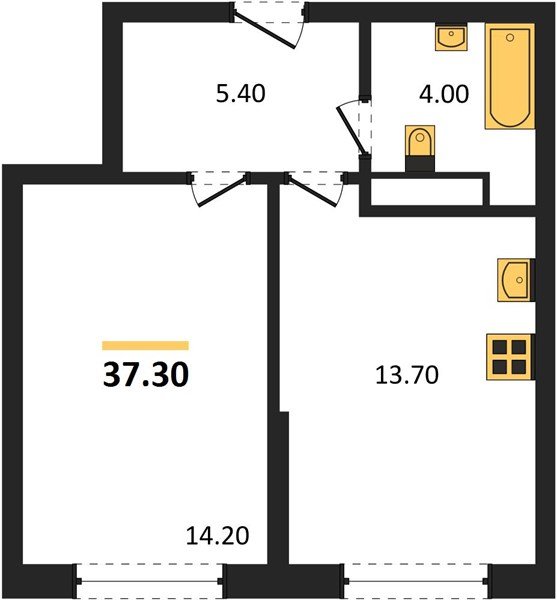 Фото №1: 1-комнатная квартира 37 м² - Краснодар, Догма Парк, мкр. Прикубанский внутригородской округ