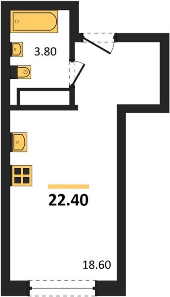Фото №1: Студия 22 м² - Краснодар, Догма Парк, мкр. Прикубанский внутригородской округ