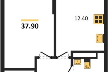 Фото №1: 1-комнатная квартира 37 м² - Краснодар, мкр. Прикубанский внутригородской округ, 