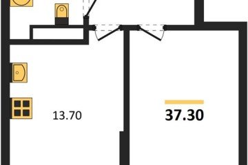 Фото №1: 1-комнатная квартира 37 м² - Краснодар, мкр. Прикубанский внутригородской округ, 