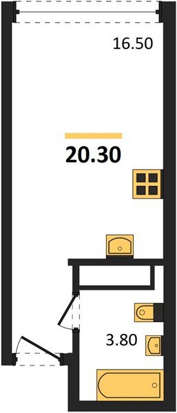 Фото №1: Студия 20 м² - Краснодар, Догма Парк, мкр. Прикубанский внутригородской округ