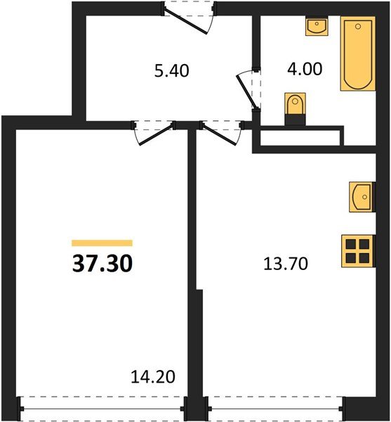 Фото №1: 1-комнатная квартира 37 м² - Краснодар, Догма Парк, мкр. Прикубанский внутригородской округ